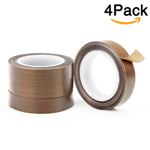 image for AUSPA 4-Pack PTFE Tape / Teflon Adhesive Tape for Vacuum, Hand and Imp