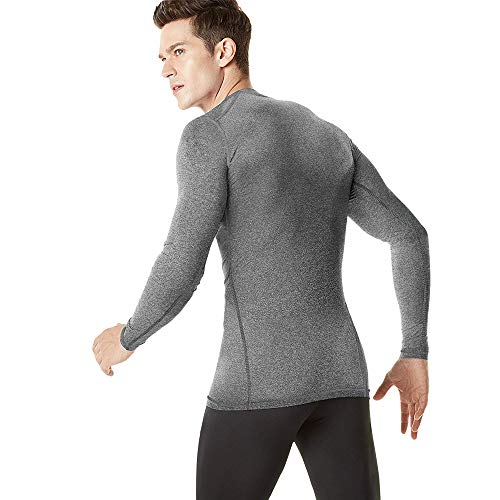 MEETYOO Men's Compression Shirt, Cool Dry Long Sleeve Underwear Top for