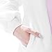Emolly Fashion Adult Unicorn Animal Onesie Costume Pajamas for Adults and Teens (Medium, Pink/White)