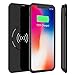 Battery Case for iPhone X/Xs，5000mAh QI Wireless Charger Power Bank, 2in1 Rechargeable Extended Battery Pack Charging Case for iPhone X/Xs, Protective Backup Power Case for Wireless Charging Devices