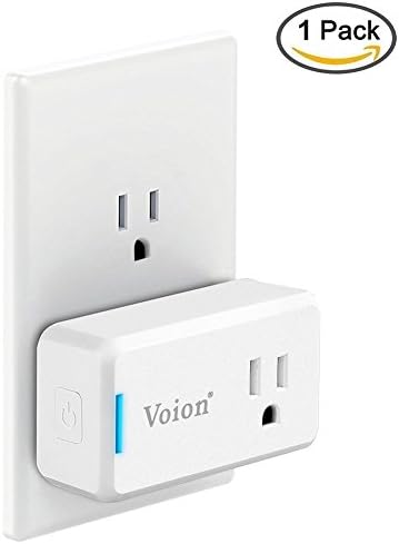 Alexa Wifi Smart Plug Mini - Voion 2017 Smart Plug Wifi Socket Outlet for Smart Home Lights Speaker Appliances Control UL Listed