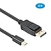 BENFEI Mini DisplayPort to DisplayPort Cable, Mini DP(Thunderbolt Compatible) to DP 10 Feet Cable (Male to Male) Gold-Plated Cord, Supports Supports 4K@60Hz, 2K@144Hz