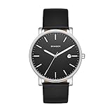 Skagen Men's SKW6294 Hagen Black Leather Watch