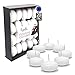 HYOOLA Premium White Floating Candles 1.75 Inch - 3 Hour - 20 Pack - European Made