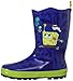 Kidorable SpongeBob SquarePants Blue Natural Rubber Rain Boots w/Pull On Heel Tab