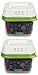Rubbermaid FreshWorks Produce Saver Food Storage Container, Small Square, 2.5 Cup