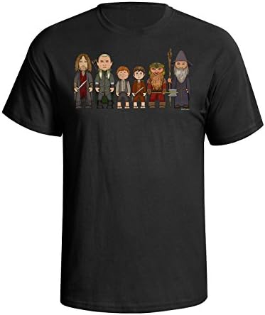 VIPWees Heroes of The Fantasy Rings Mens Caricature Film T-Shirt