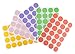 ChromaLabel 3/4 Inch Pastel Dot Labels, Color Code Labels on Sheets, Assorted Color Dot Stickers, 1200 Stickers per Variety Pack, 5 Assorted Colors