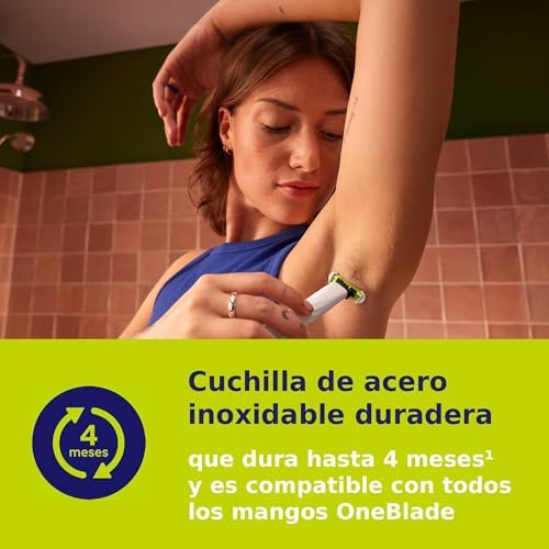OneBlade Intimate, Cuidado Íntimo, Recorta y Afeita con Protección Extra para la Piel, Depilación apurada y cómoda — sin rasurar completamente al ras, Modelo QP1924/28