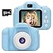 WUBUMIM Kids Digital Video Camera for Boys Age 3-8 , Mini Rechargeable Children Camera Shockproof 8MP HD Toddler Cameras Child Camcorder (16GB Memory Card Included) Blue