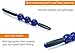 Premium Muscle & Cellulite Massage Sticks for Back, Leg, Foot, Neck, & Abs, Fascia Fat Blaster Stick, Myofascial Release Massager Balls to Relieve Deep Tissue Soreness, Stress, Aches & Pains(N Blue)
