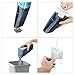 Reserwa Car Vacuum 12V 80W Wet Dry Car Vacuum Cleaner 2 in 1 Portable Car Vaccum Handheld Vacuum Car 14.7FT(4.5M) Power Cord with LED Light One Carry Bag and One Cleaning Brush (Blue)