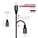 Deepcomp Lightning Cable,Charger Cables 4Pack 3FT 6FT 6FT 10FT to USB Syncing and Charging Cable Data Nylon Braided Cord Charger for iPhone X, iPhone 8/8 Plus/7/7 Plus/6s/6s Plus/6/6 Plus(BlackRed)