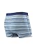 Saxx Underwear Men's Vibe Trunk Modern Fit Miami Heather Stripe Large