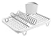 Umbra Sinkin Dish Drying Rack – Dish Drainer Kitchen Sink Caddy with Removable Cutlery Holder, Fits in Sink or on Countertop, White