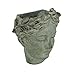 May Distressed Cement Classic Greek Lady Head Indoor/Outdoor Wall Mounted Planter