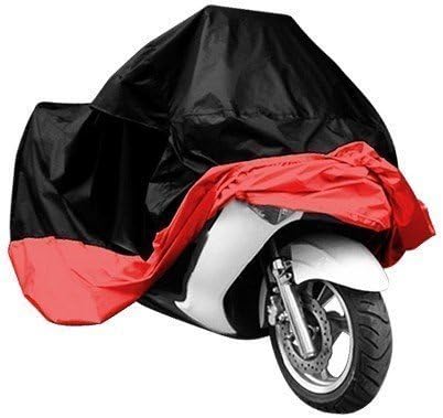 Lyfree Indoor/Outdoor Motorcycle Cover Reflective Waterproof Protection Heat - Moisture Guard Vent Sportbike (Red-XXXL)