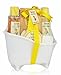 Spa Bath Gift Set Basket - Luscious Body Lotion, Shower Gel, Bubble Bath, Bath Crystals, Bath Bomb, by Saban Beauty