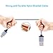 Adoric(TM) Micro USB Cable, 3 Pack 6ft Nylon Braided High Speed Sync and Charge Cables Cords for Android, Samsung, HTC, Motorola, Nokia and More