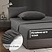 FAIRYLAND Bed Sheet Set 4-Piece with 14-Inch Deep Pocket Fitted Sheet Hypoallergenic 1800 Series Microfiber Bed Sheets Wrinkle, Shrink, Fade, Stain Resistant(Queen,Dark Grey)