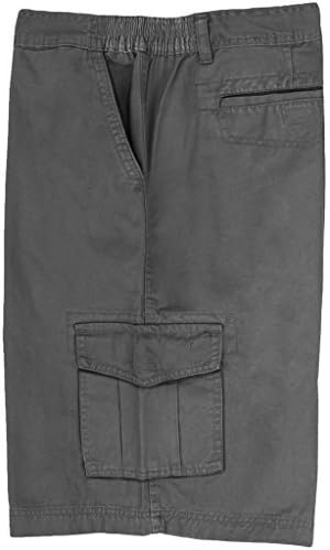 Big Men's Cargo Shorts with Expandable Waist