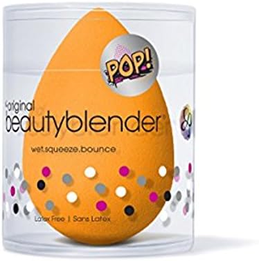 beautyblenderPop Beauty Blender Makeup Sponge, Super-Soft Foam Easily Blends Foundations, Powders & Creams, Made in USA, Reusable, Washable, Streak Free Application, Vegan, Cruelty Free