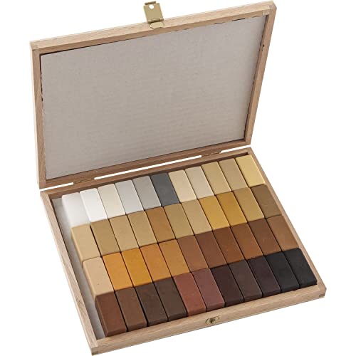 Bao Austria 2-44 pièces Ensemble de barres de cire souple dans un coffret en bois