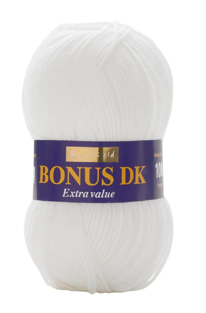 Sirdar Hayfield Bonus DK Double Knitting, White (961), 100g — image 1