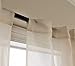 MYSKY HOME Crushed Voile Sheer Curtains for Living Room Rod Pocket Window Treatment Crinkle Sheer Curtains(2 Panels, 51
