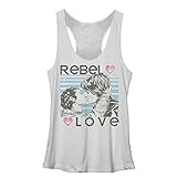 Star Wars Rebel Love Han and Leia Womens Graphic Racerback Tank