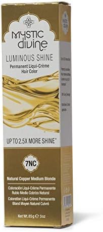 Mystic Divine 7NC Natural Copper Medium Blonde Liqui-Creme Permanent Hair Color 7NC Natural Copper Medium Blonde