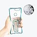 Honor 8 Case, Rexang [with 360° Stand] Crystal Clear [Electroplated Metal Technology] Silicone Soft TPU [Shockproof Protection] Ultra Thin Cover for Huawei Honor 8 (Blue)