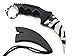 HOSANA Csgo Karambit Knife Fixed Blade Stainless Steel Tactical Knife with Sheath and Cord Nice Knife for Hunting Camping Fishing and Field Survival(Black)