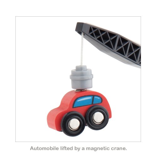 Orbrium Toys Cargo Train Car Set for Wooden Railway, 5-Piece