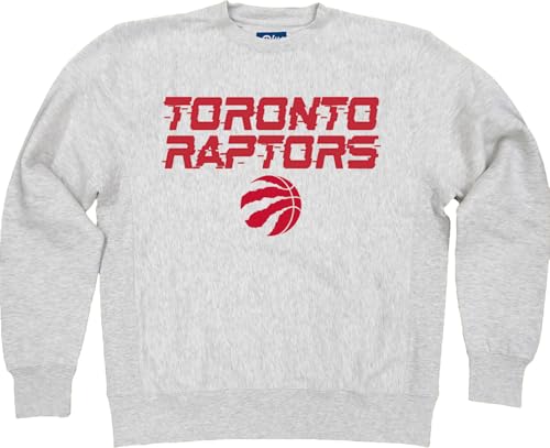 Blue 84 Toronto Raptors NBA Officially Licensed Crewneck Sweatshirt Heavyweight…