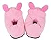 Outgeek Cute Plush Slippers Winter Thick House Slippers Fuzzy Animal Slippers