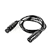 mountain ark 5 Pack 6.5FT 3-Pin Signal XLR Connection DMX Stage Light Cable Wire for Moving Head Light Par Light