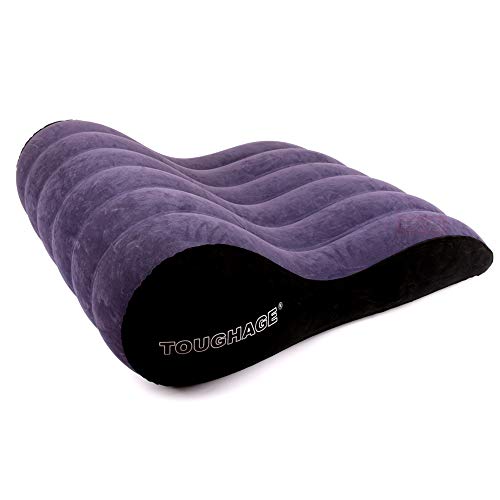 Inflatable Portable Sexy Pillow Lounge Aid Positioning Travel Pillow Triangle Wedge Adult Couple Game Toy Magic Cushion (Purple, C)