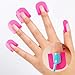 NPLE--26pcs(10 sizes) Curve Shape Spill-proof Finger Cover Sticker Nail Polish Holder