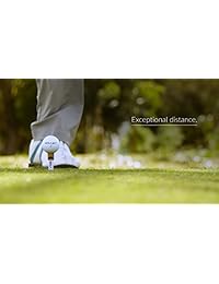 GolfJet JET4 - Paquete de una docena de pelotas de golf premium JET4 4 capas de doble núcleo de potencia, ultra suave 338 Dimple Hex Aero Urethane Cover. Unidades más largas, más giro de juego, sensación óptima para el mejor control.