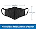 Cotton Mouth Mask, Paxcoo 6 Pack Anti Dust Mask Black Cut EXO Face Mask for Women and Men