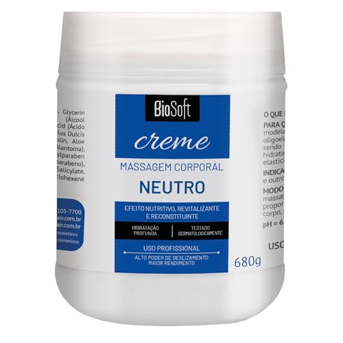 Creme de Massagem Corporal Soft Hair, Neutro, Branco