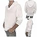 Men's Hoodie Hippie Shirts Beach 100% Soft Cotton Top Yoga Shirt Boho
