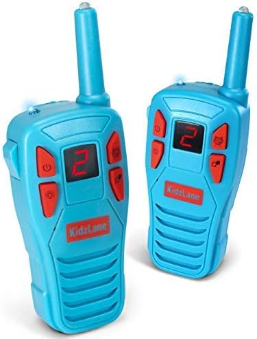 KidzlaneVoice Changing Walkie Talkies for Kids - 2 Mile Range, 8 Channels, Flashlight, Call Alert