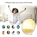 Wake Up Light Alarm Clock, Burbupps Kids Night Light Compatible with Alexa & Google Home, 7 Colored Sunrise Simulation and Sunset Fading, Dual Alarm Clock with FM Radio, USB Charge Port