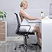 Ergonomic Office Chair Desk Chair Mesh Computer Chair with Lumbar Support Arms Modern Executive Rolling Swivel Mid Back Task Chair for Women Adults,Black