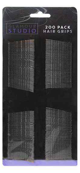 Immerse Creations (400-Pack) Black Hair Grips | Hair Pins for Women, Ideal for all Hair types, One Size