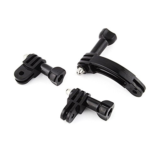 SOONSUN Curved Extension Arm Mount + 90 Degree Rotary Connector Chain for GoPro Hero 7, 6, 5, Sessio - //coolthings.us
