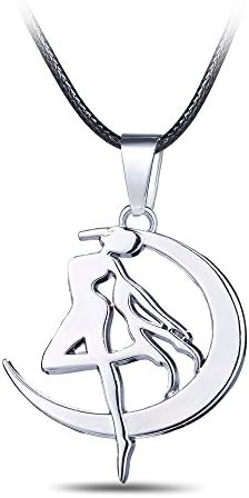 VikingsCap Fashion New Anime Tsukino Usagi Kawaii Jewerly Necklace Sailor Moon Logo Necklace Pendant