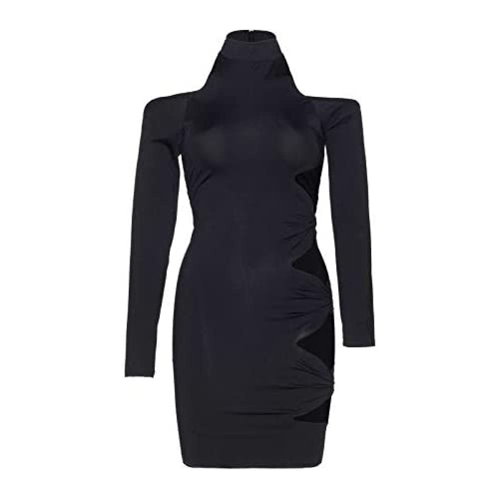 Leg Avenue Cold Shoulder Dress, Black, S